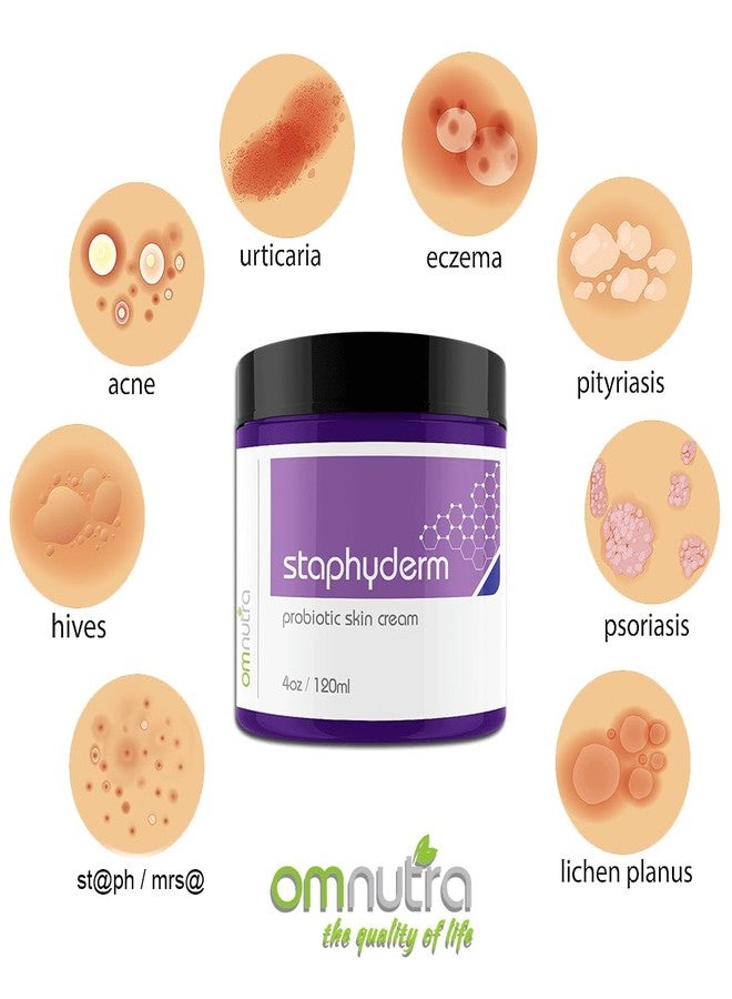 OmNutra Staphyderm Non Antibiotic Ointment - 4OZ All Natural Topical Probiotic Lotion New Skin Therapy Cream For Dry Itchy Skin Organic Based Topical Probiotics for Skin Care - Image 2